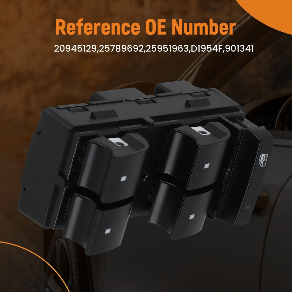 Driver Window Control Switch for GMC Yukon (2010–2013) 20945129 25789692 Black