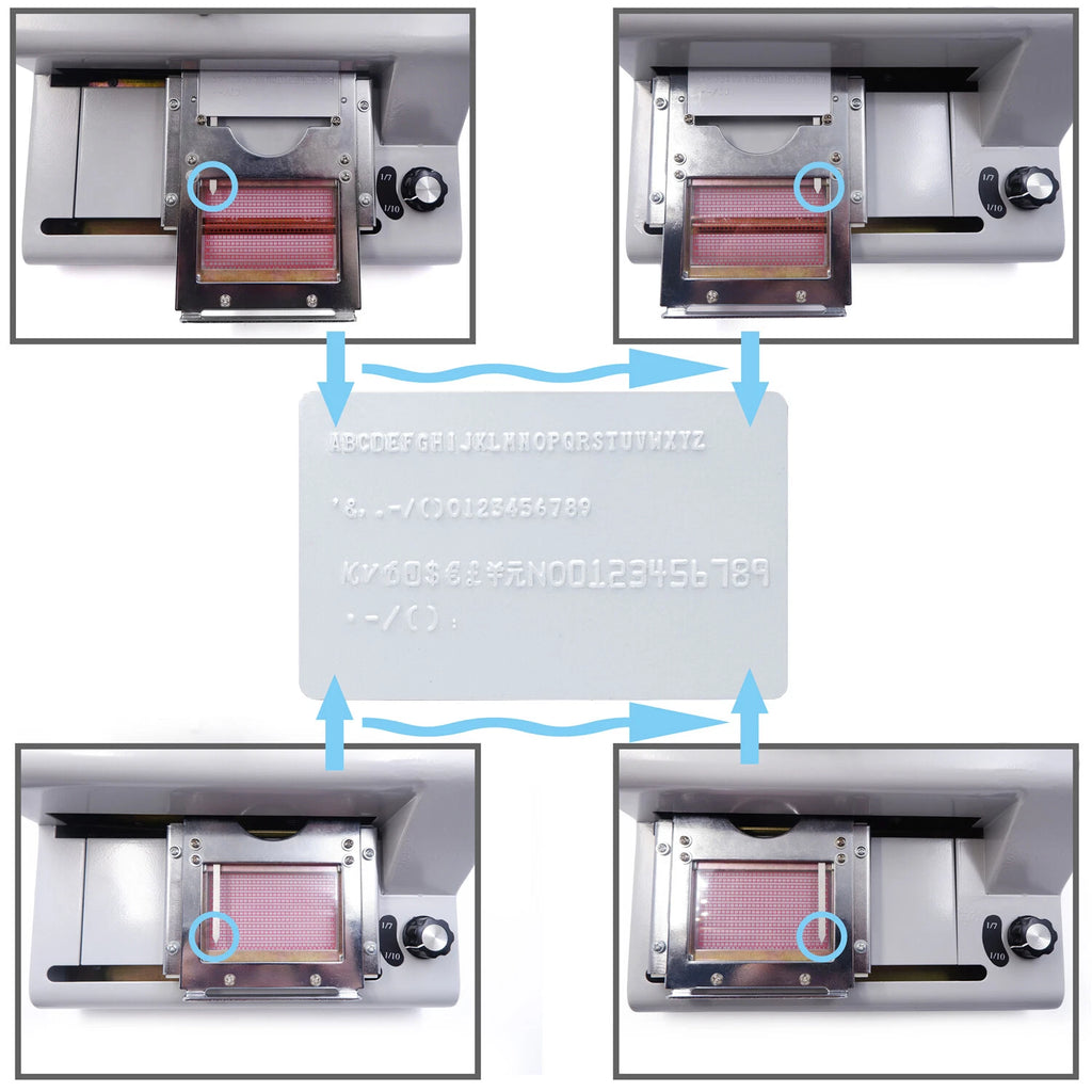 Manual Stamping Machine Card Embosser for PVC ID Printing