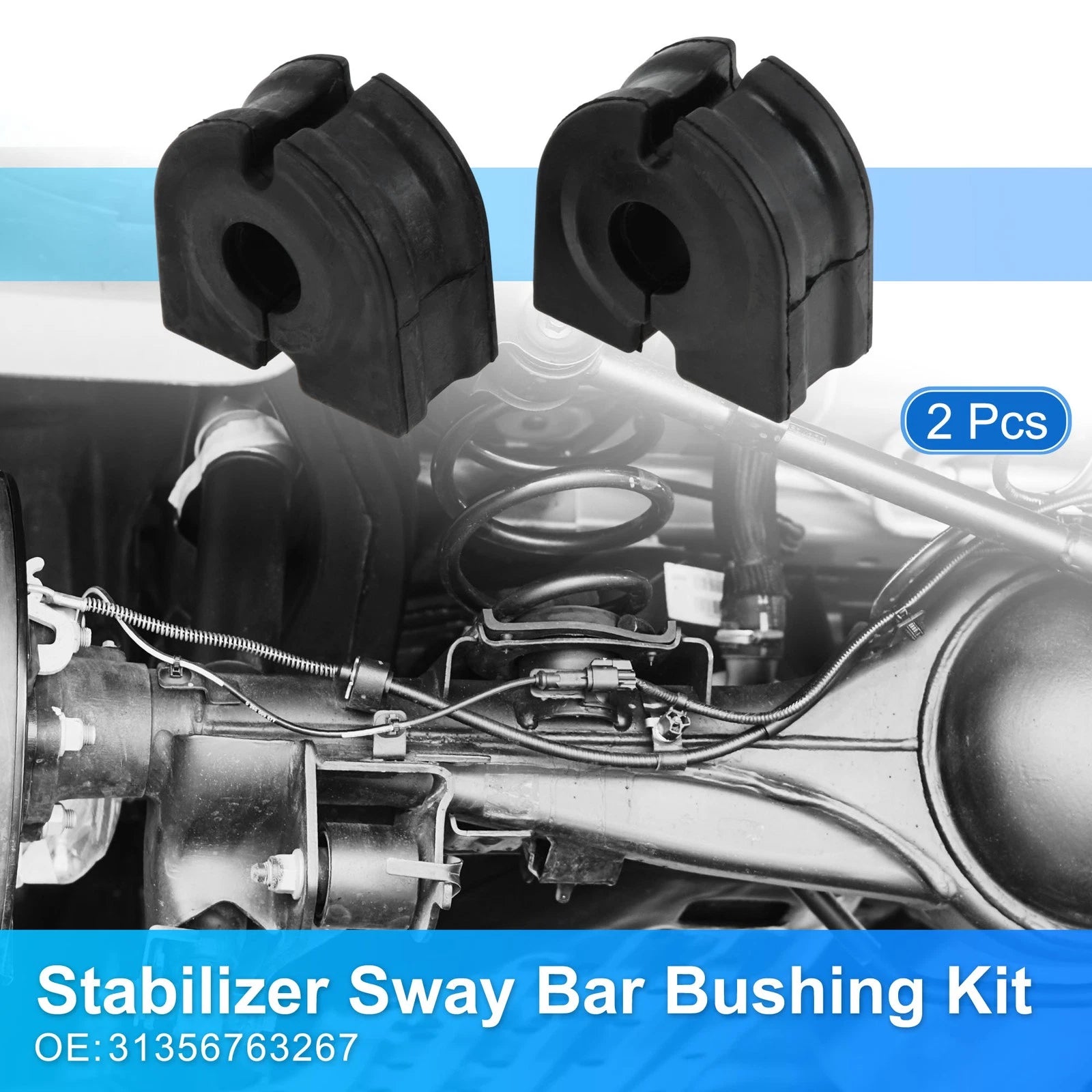 Stabilizer Sway Bar Bushing Kit for BMW 525i (2004–2007) No.31356763267