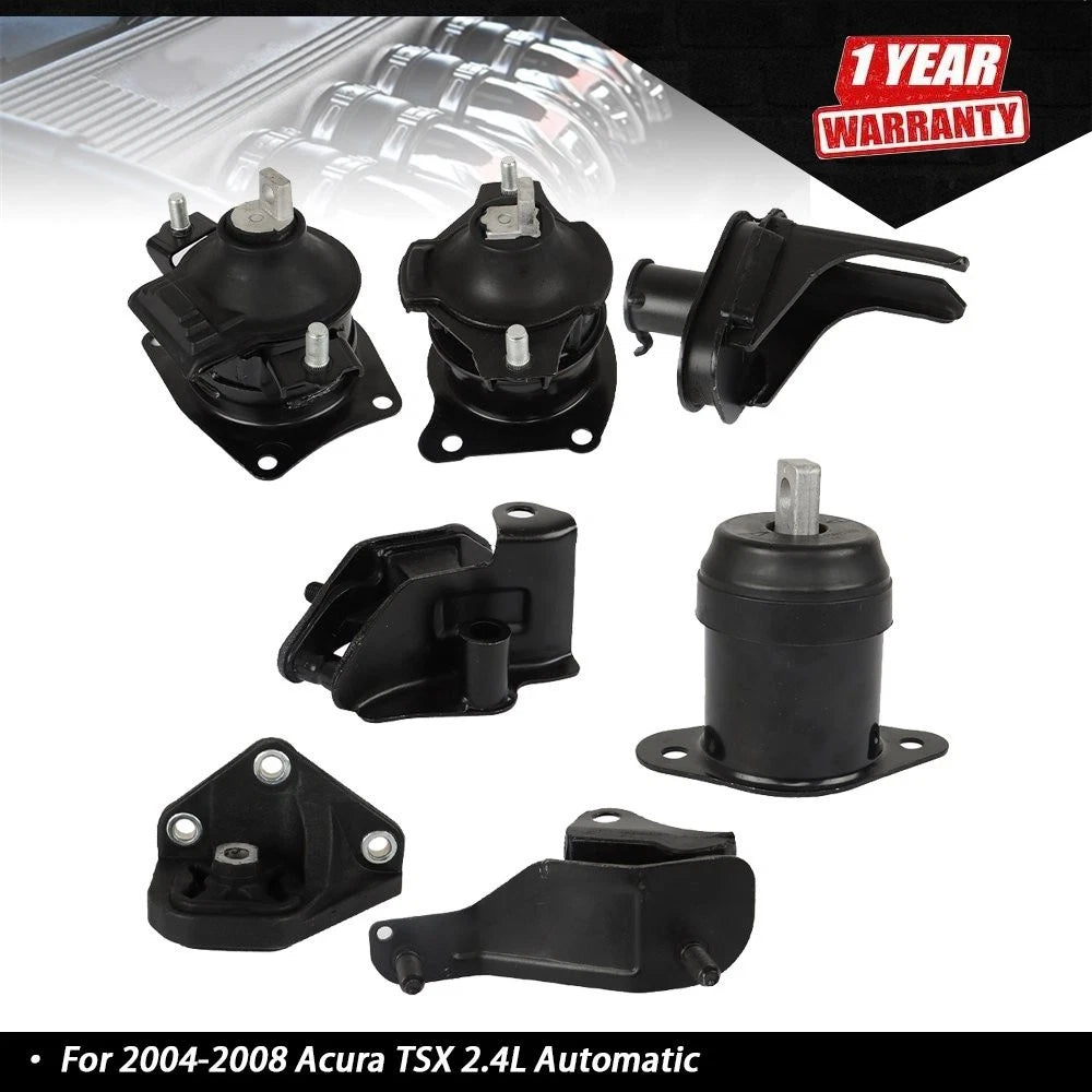7PCS Engine Motor & Trans Mount Set for Acura TSX (2004–2008) 2.4L