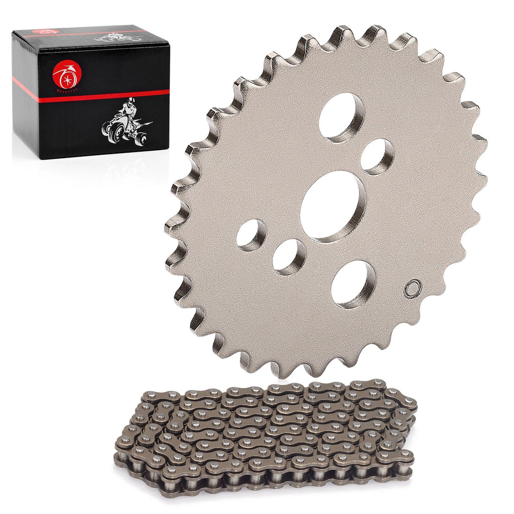 Cam Chain & Camshaft Sprocket for Honda XR80R CRF80F (14321-GN1-A40, 14401-943-013)