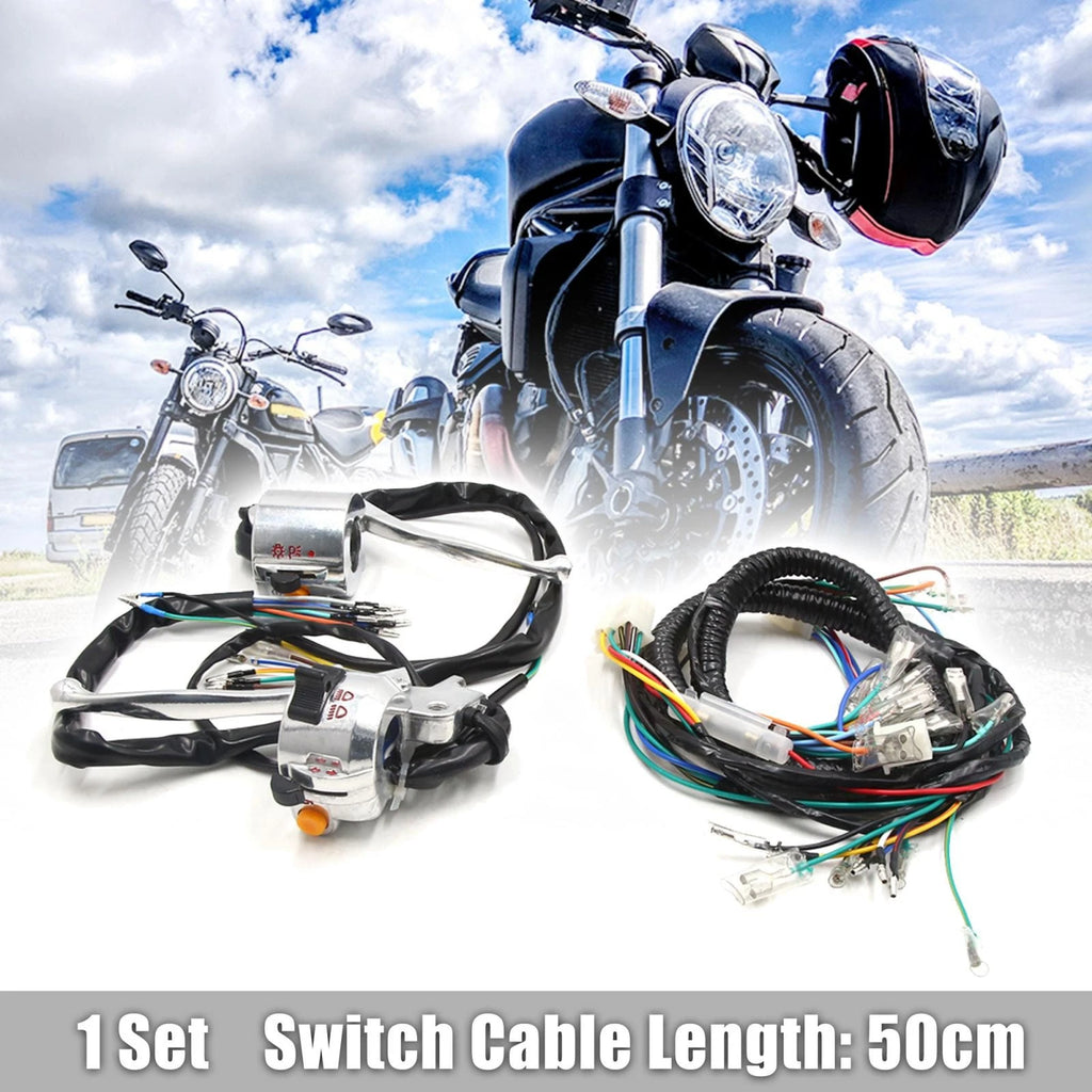 Handlebar Light Control Switch Set for Honda JH70 (with Wire Harness)