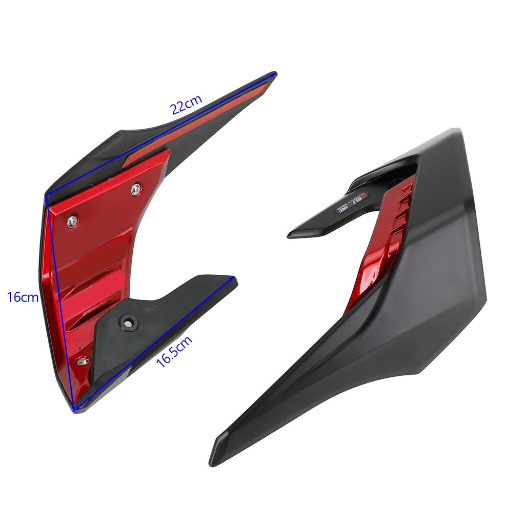 Side Spoilers for Honda CB650R (2019–2023) Red T9