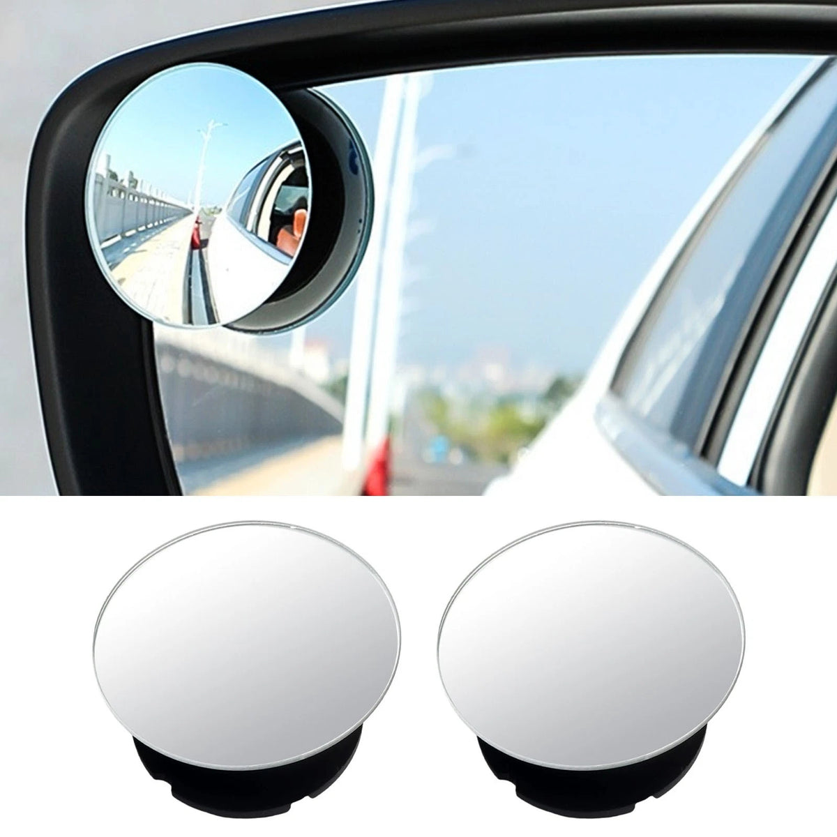 Convex Mirror Blind for spot Mirror Wide Vision ABS Shell Clear and