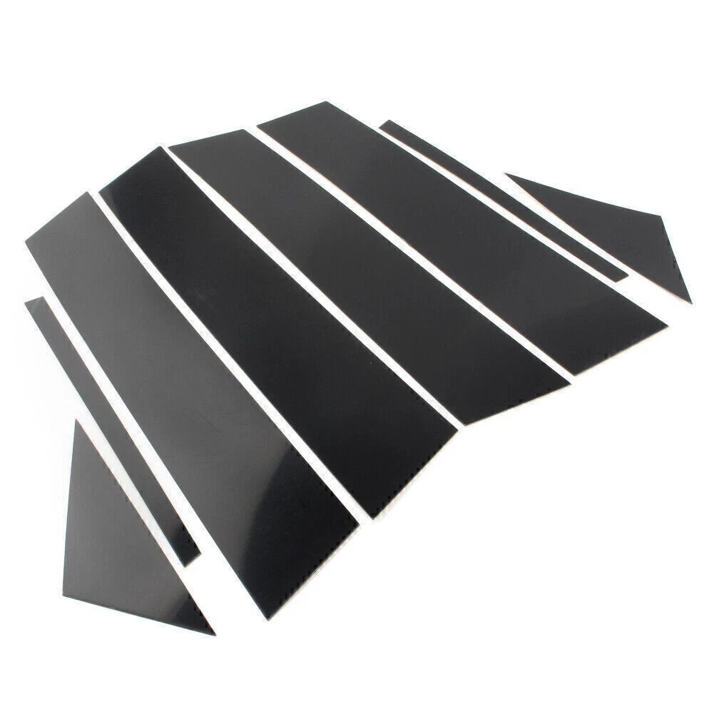 8pcs Gloss Black Pillar Posts for Mazda 3 Sedan (2019–2021)