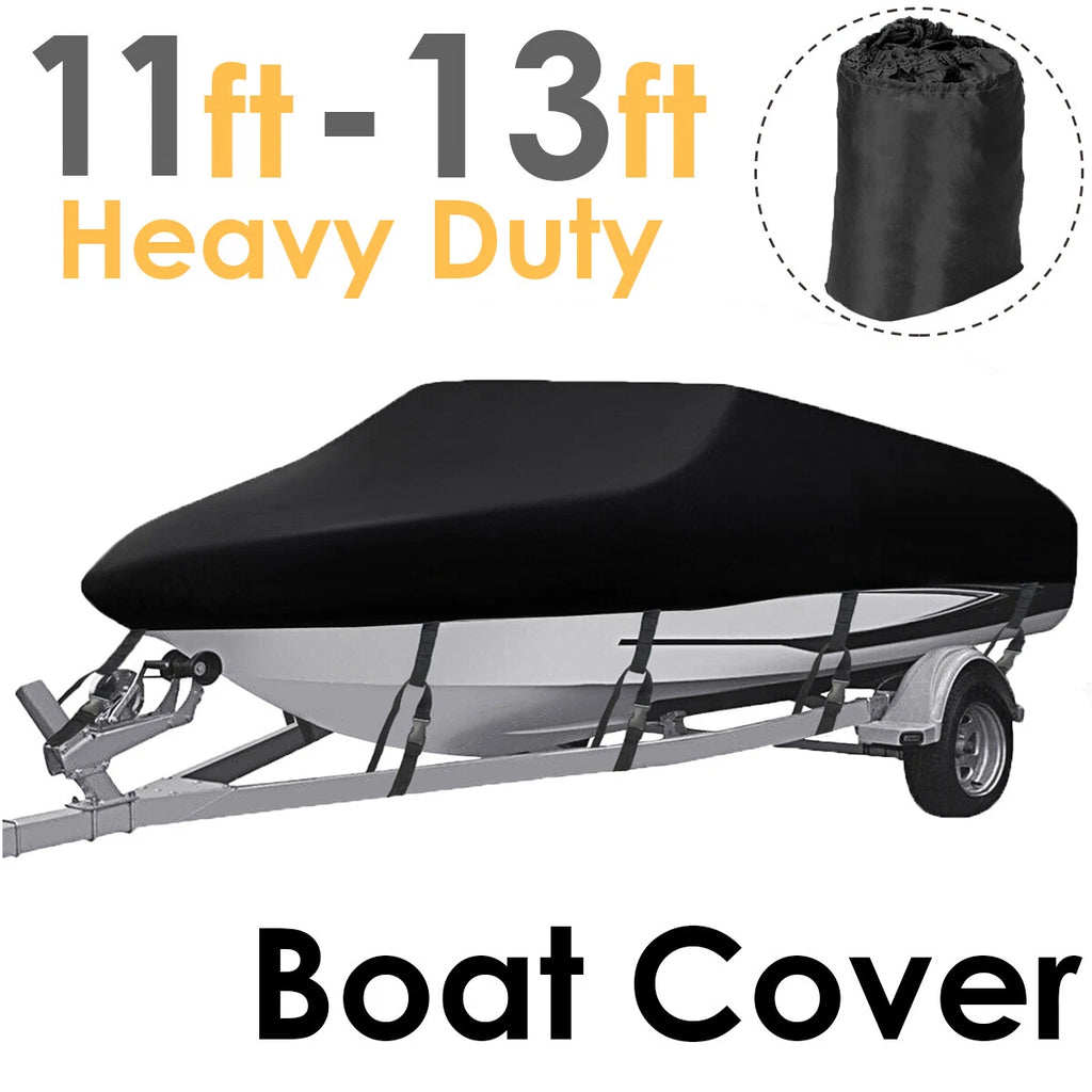 Trailerable Boat Cover for V-Hull Runabout (11-13FT)