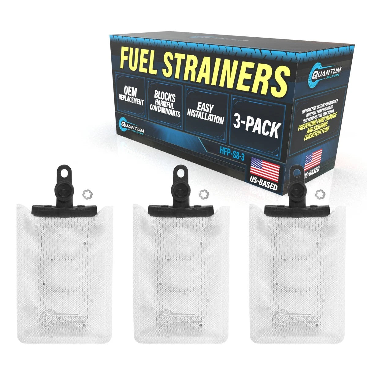 3X Fuel Pump Filter Strainers for Polaris Scrambler 1000 (2014–2020) #2205469