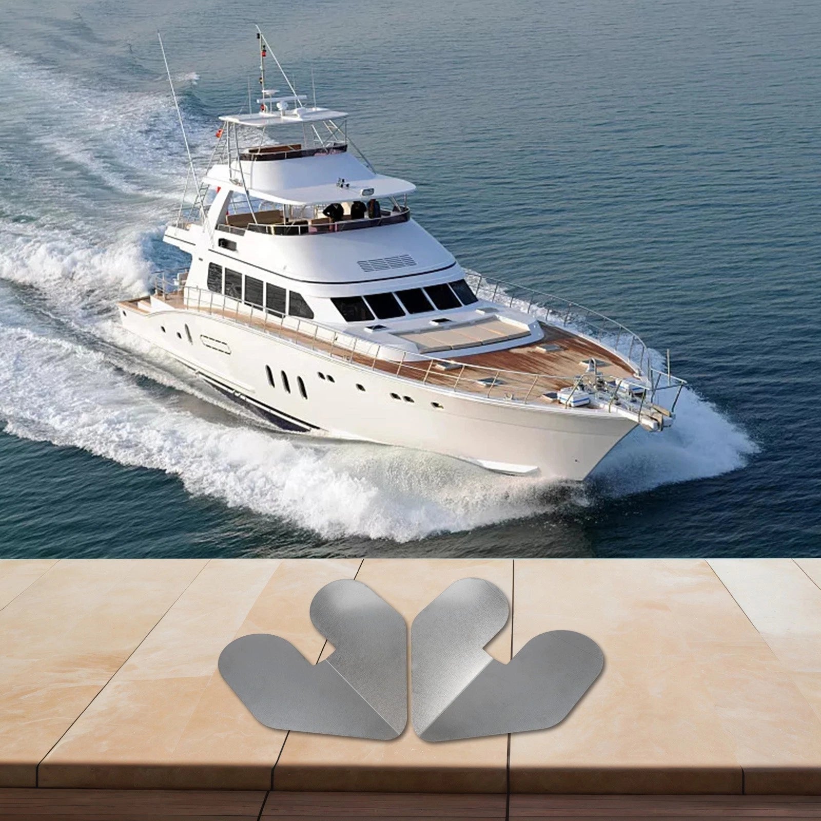 Stainless Steel Boat Bow Guards Set of 2 - Scratch Protection Solution
