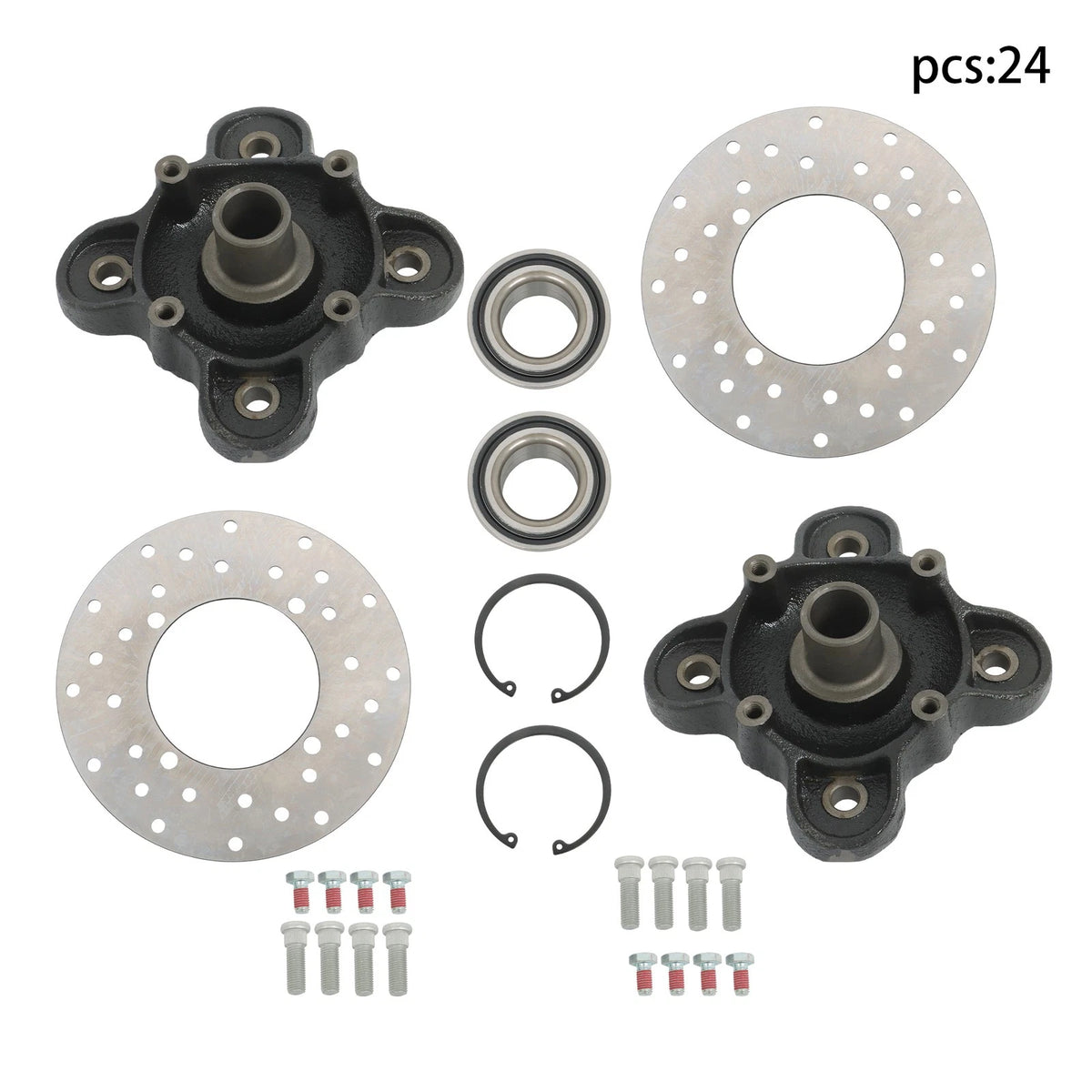 Rear Wheel Hub Brake Rotor Bearing Stud Kit for Polaris Ranger XP 900 (2013–2019)