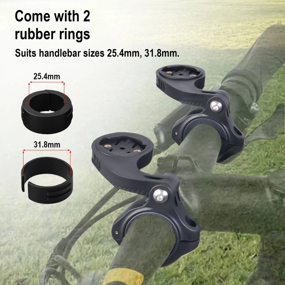 Set of 4 Handlebar Washer Rings for Garmin Bike Front Mount