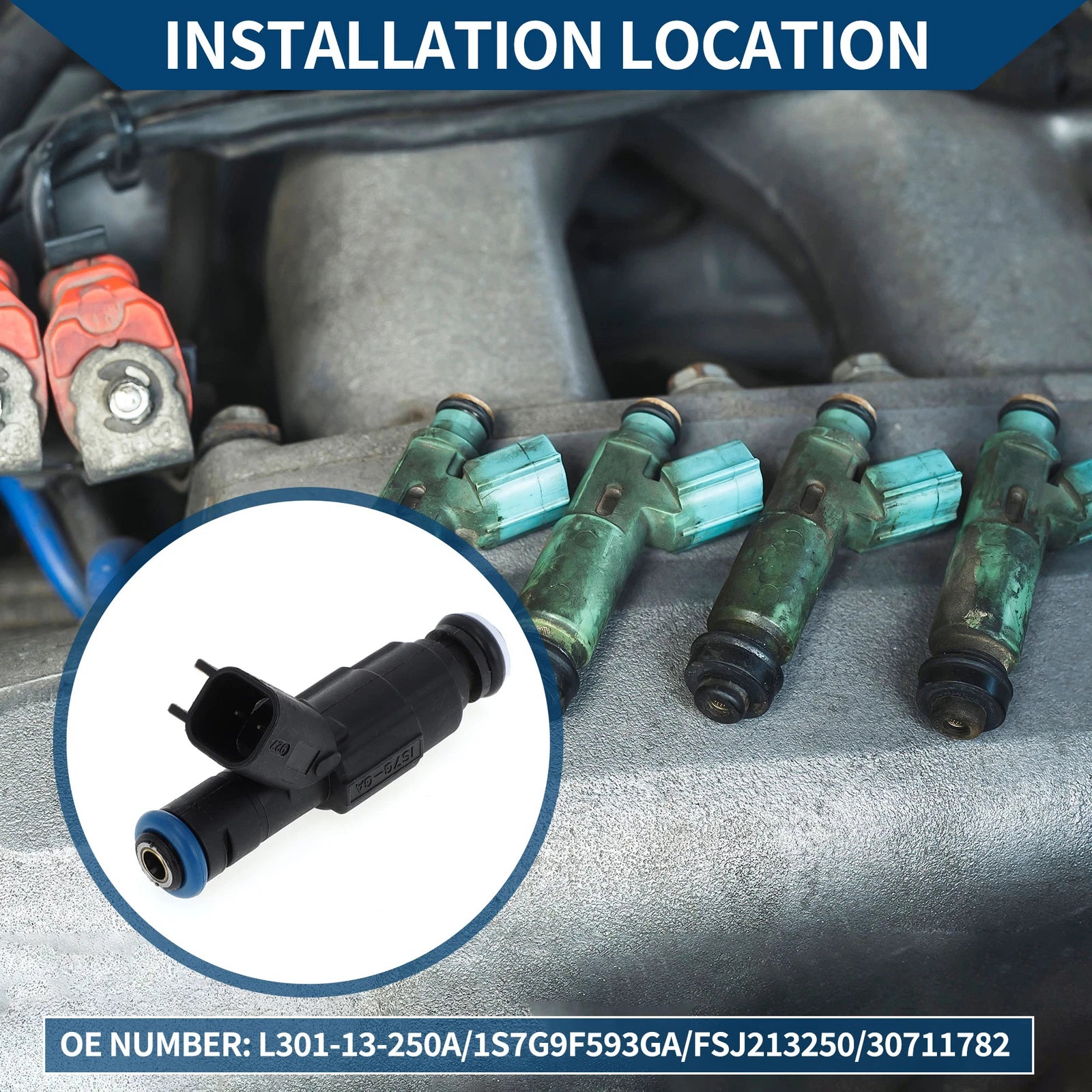 Fuel Injector Replacement for Mazda 6 Saloon (GG) 1.8 (2002–2007)