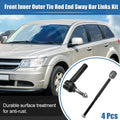 4pc Front Inner Outer Tie Rod End Links Replacement for Dodge Journey (2009–2020)