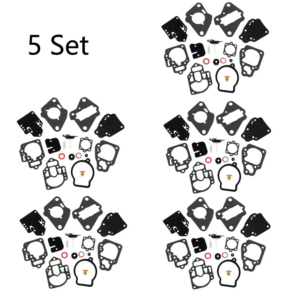 Set of 5 Carburetor Rebuild Kits for Mercury Mariner 6-25HP (1980–1995) 1395-97611 18-7212