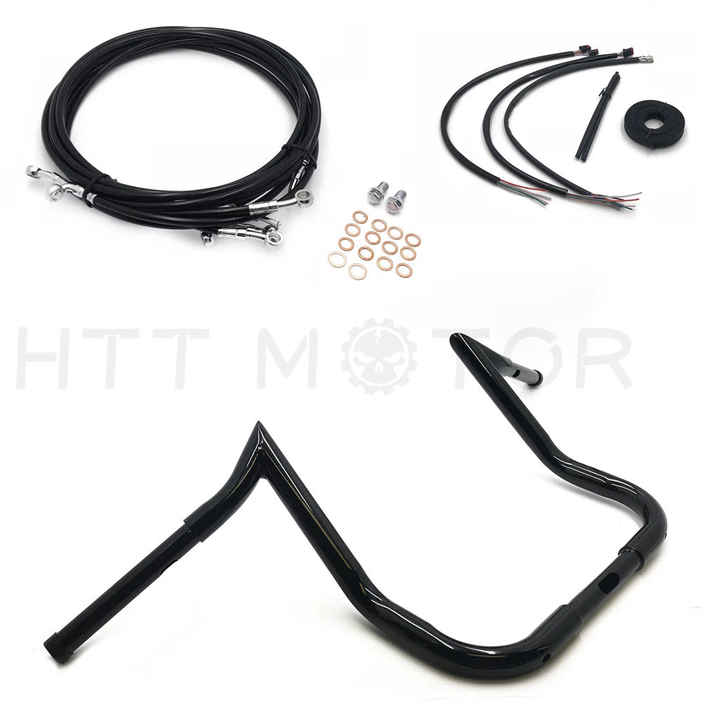 12" Handlebar ABS Cable Kit Extension Wiring for Harley Touring Batwing (2014–2017)
