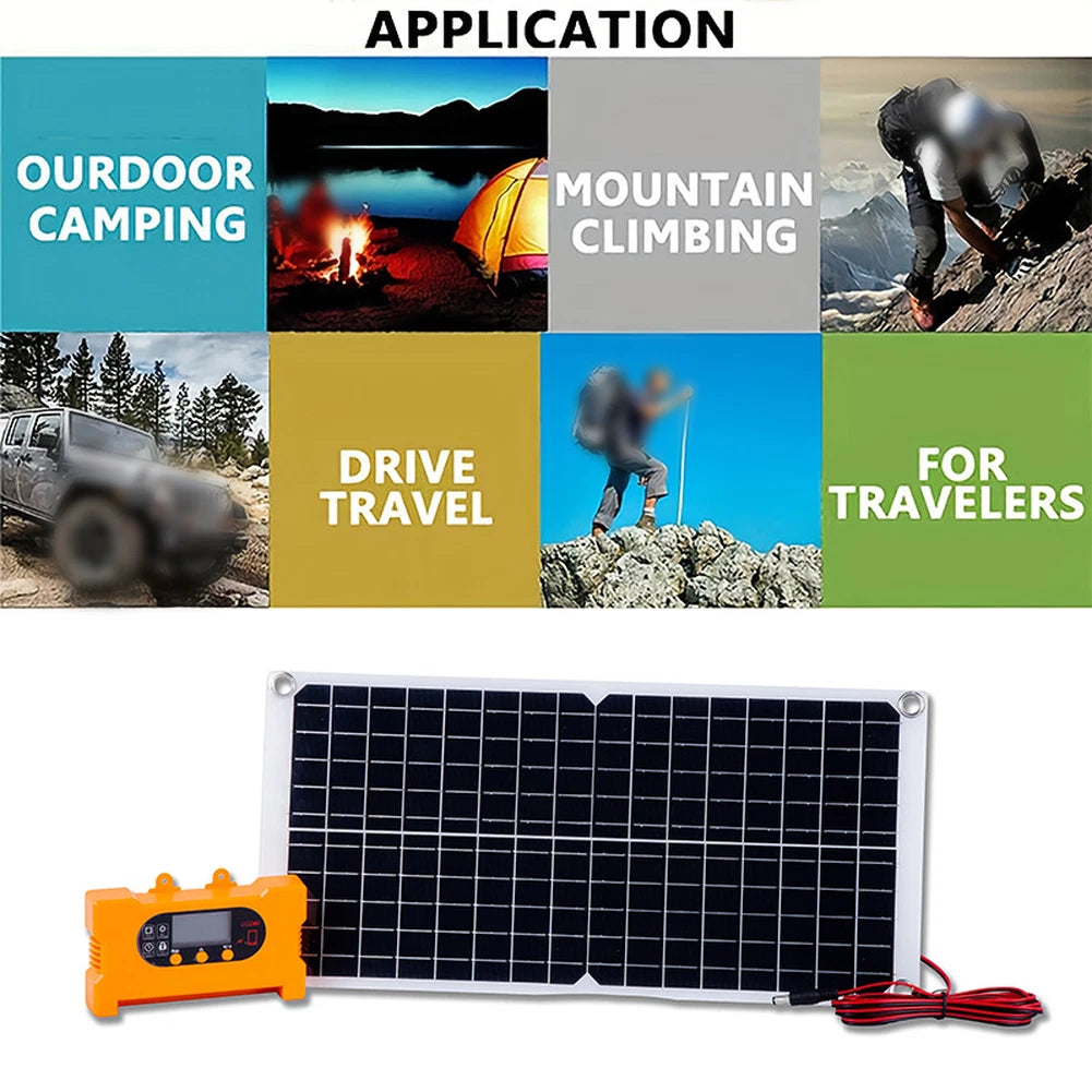 40W Solar Panel Set for Car Charger with Suction Cups