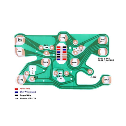 Center Gauge Cluster Circuit Board 602505 for Corvette C3 (1977–1982)