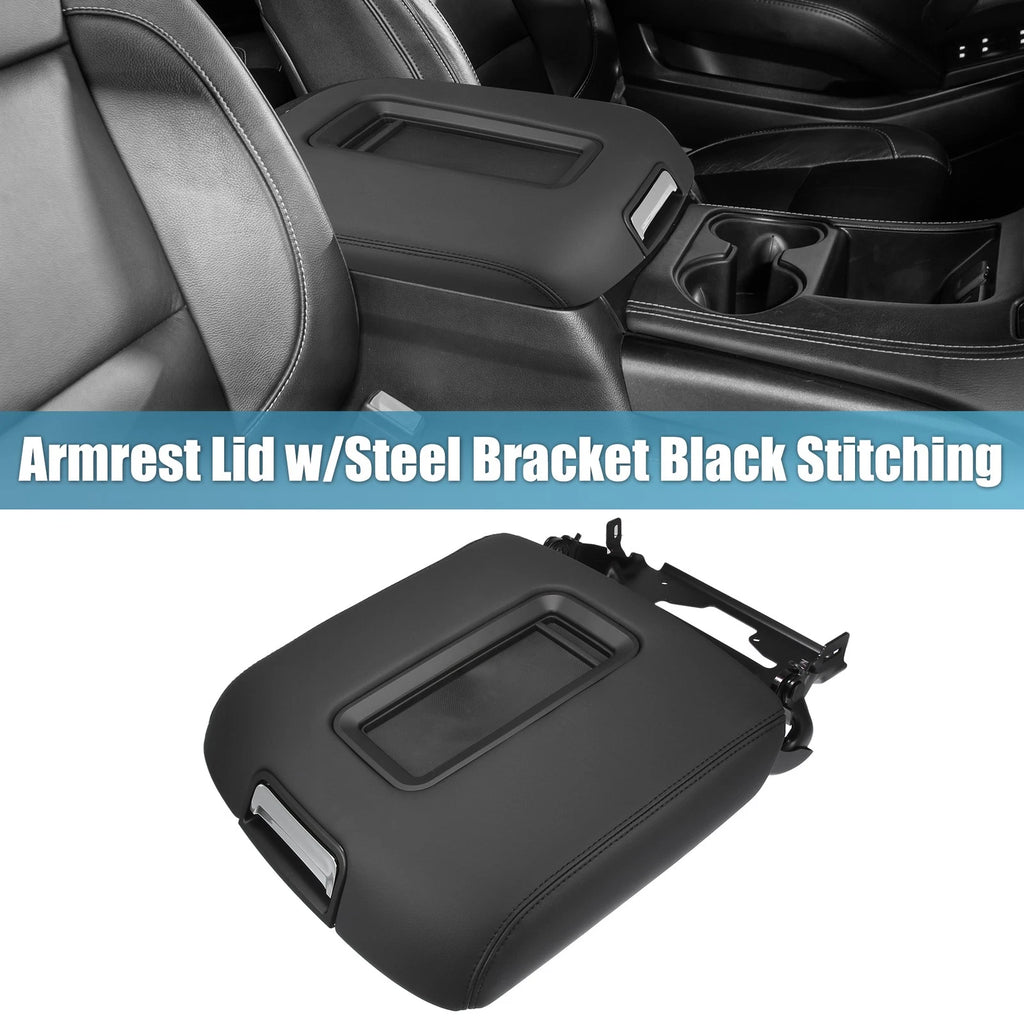 Center Console Armrest Lid Cover with Bracket for Chevy Silverado (2014–2023)