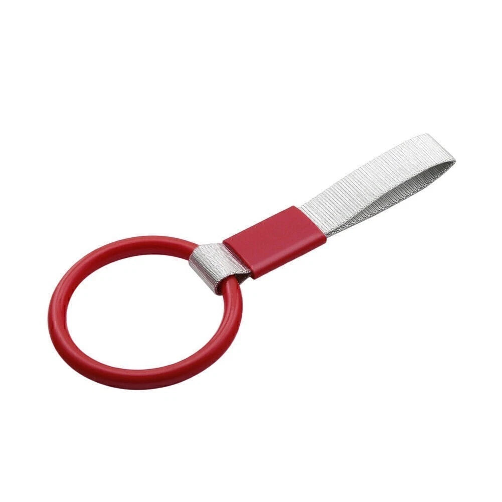 PVC Round Red Tsurikawa Ring for JDM Vehicles (Universal Fit)