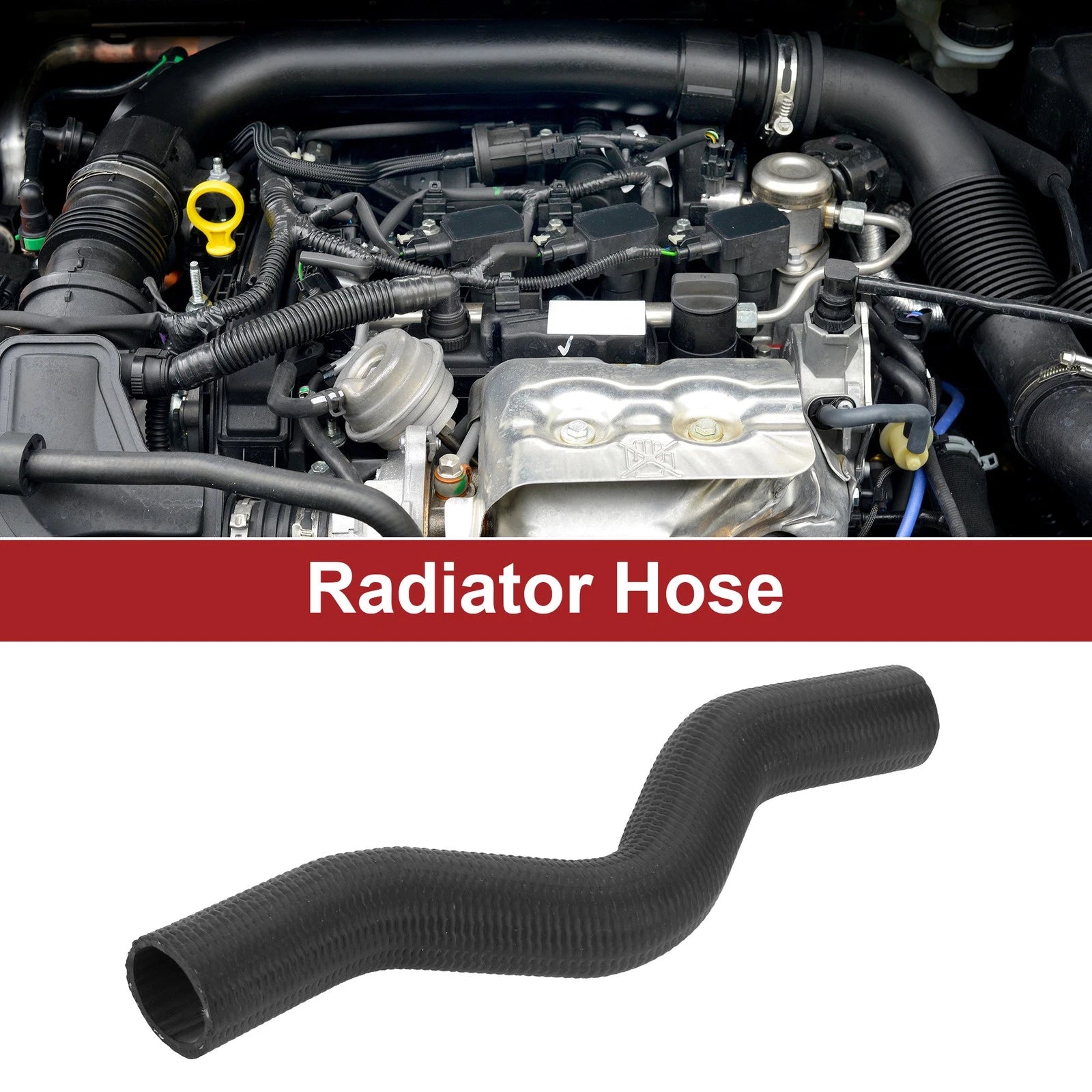 Radiator Hose Rubber Black for Honda Civic 1.7L (2001–2005)