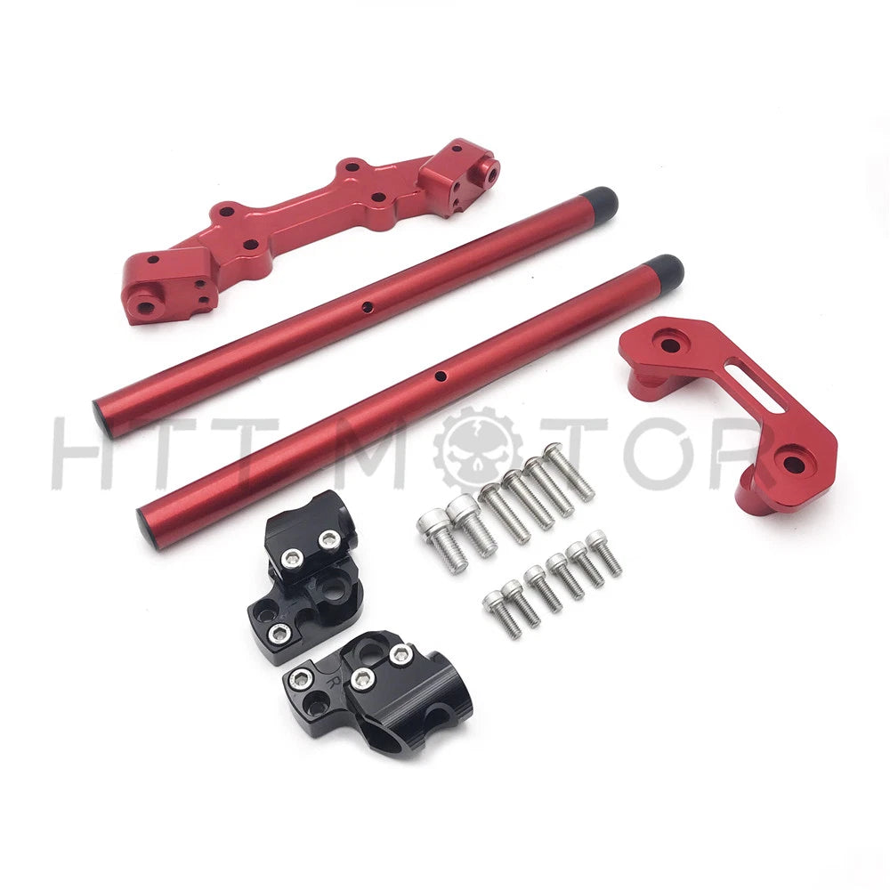 CNC Adjustable Handlebar w/ Adapter for Ducati Monster 821 1200 (2014–2017)