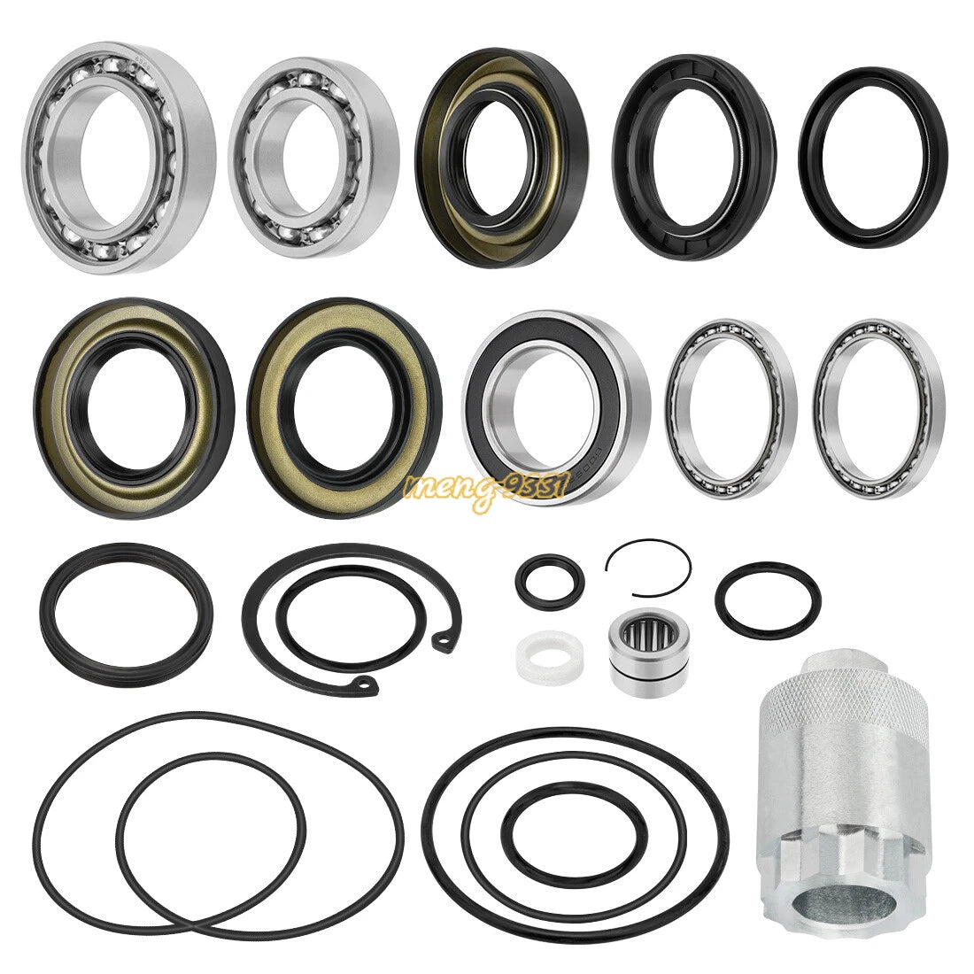 Rear Differential Bearings Seal Kit w/Pinion Tool for Honda Rancher 420 (2007–2023)