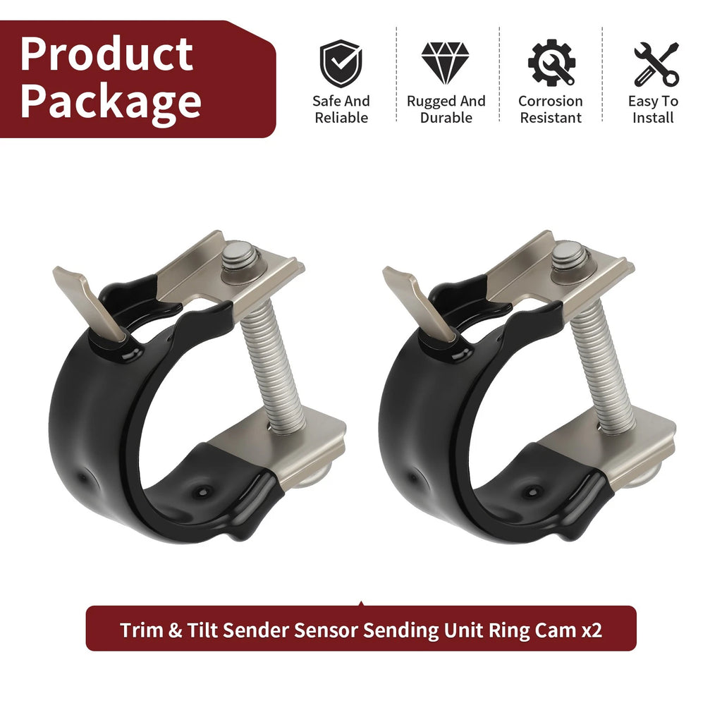 2Pcs Trim Sender Cam for Yamaha Outboard (75-300HP) 99999-03830-00, 64E-43139-10-00