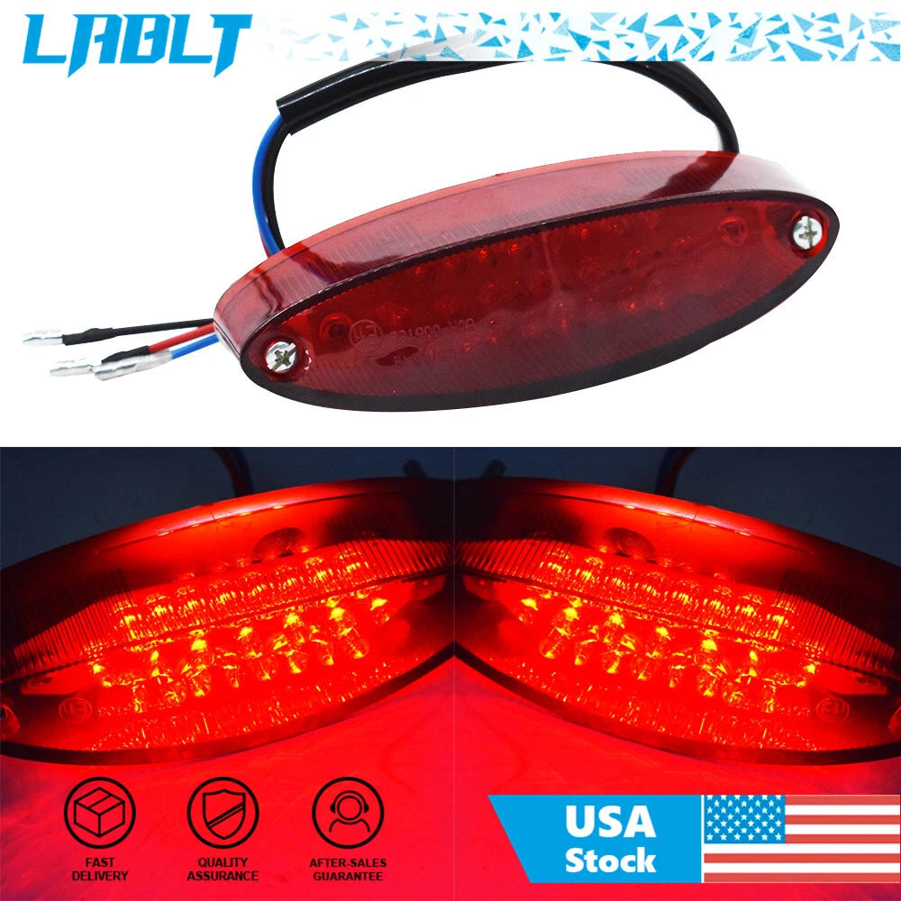 LED Motorcycle Brake Stop Running Tail Light for Universal Dirt Bike (12V)