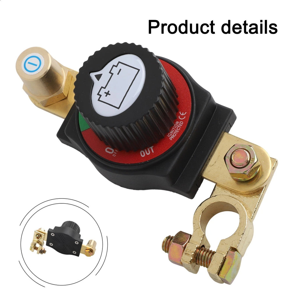 Battery Disconnect Switch for RVs, Boats, ATVs 12V 48V