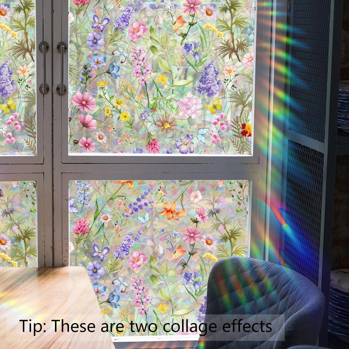 Static Window Film for Office Living Room Reusable Repositionable