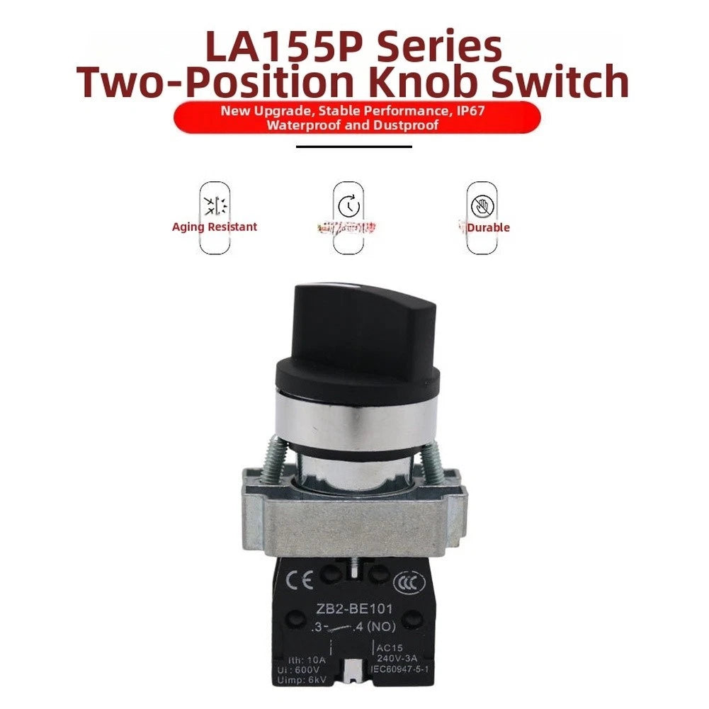 LA155P BD21 Compact Rotary Switch for Various Applications (IP67)
