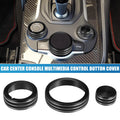 Set of 3 Multimedia Control Button Covers for Alfa Romeo Giulia (2017–2019)