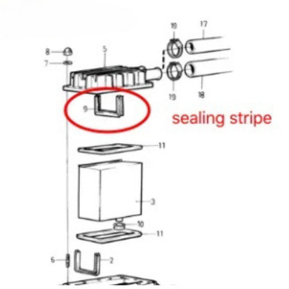 Volvo Penta 847573 AD31D-A AD41D TMD41A Diesel Engine Sealing Strip