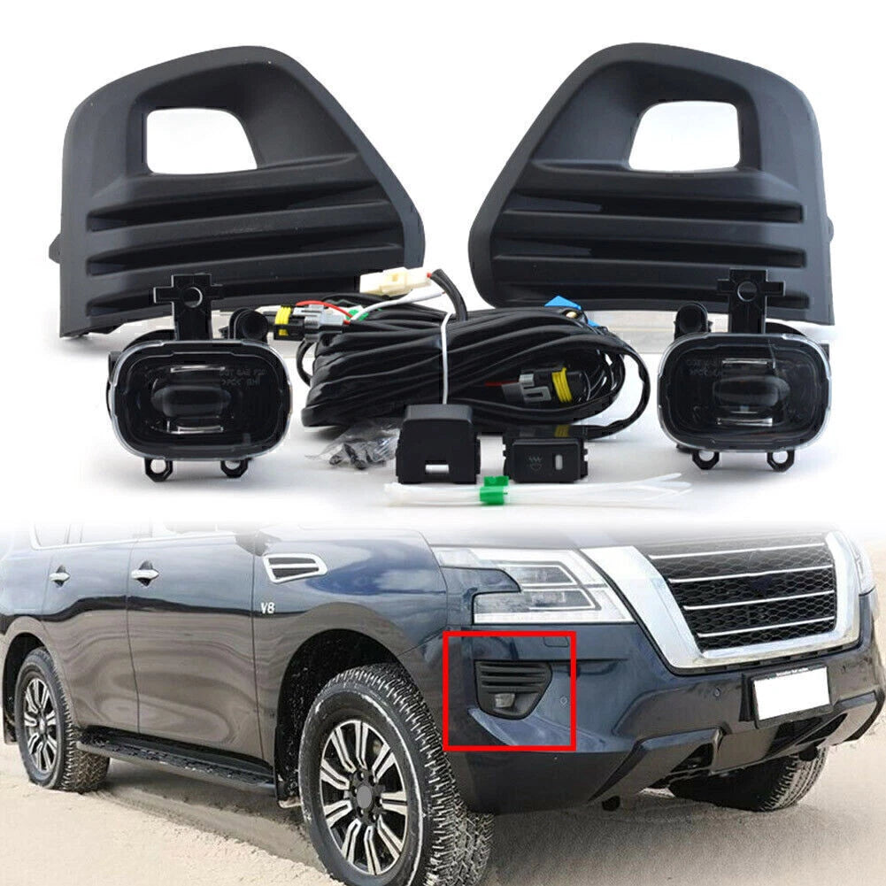 2PC LED Front Fog Lamp Kit for Nissan Patrol (2020–2021)