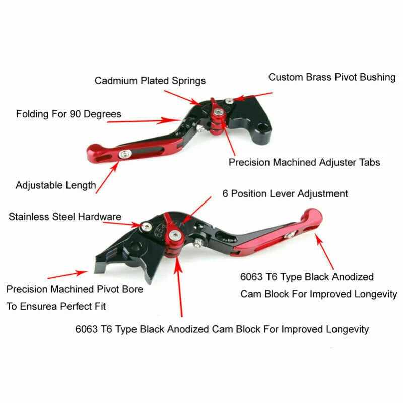 Adjustable Folding Brake Clutch Levers for Ducati Monster (T9)