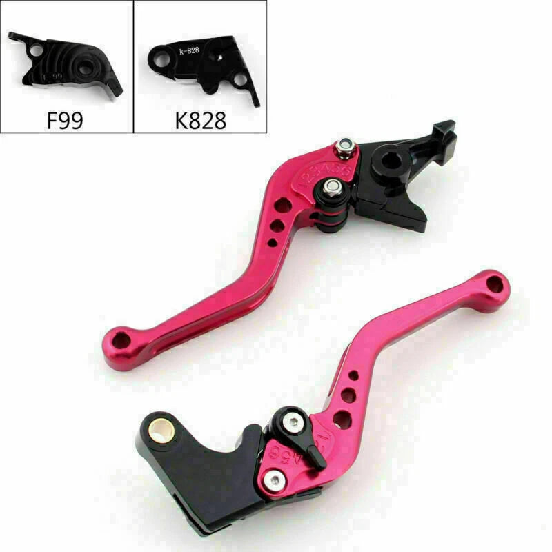 Short Brake Clutch Levers for Kawasaki ZX10R/RR/KRT (2016–2017) Red T9