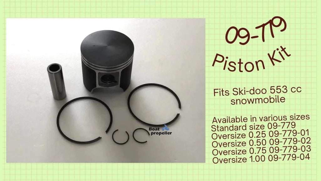 Piston Kit 0.75 Oversize with Ring for Ski Doo 550 Skandic (2009–2009)
