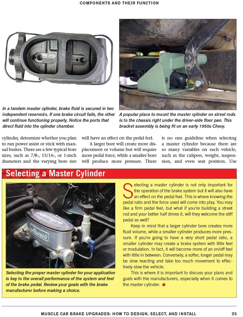 Muscle Car Brake Upgrades Book for Design, Selection, Installation