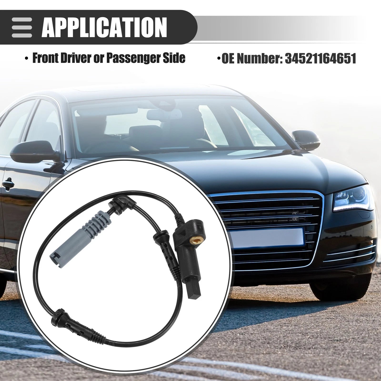 Front Left Right ABS Wheel Speed Sensor for BMW 320i (2001–2002)