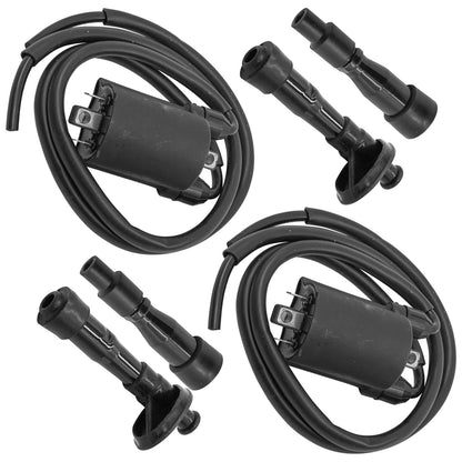 Caltric Spark Plug and Ignition Cap Set for Honda Shadow Aero 750 (1998–2000)