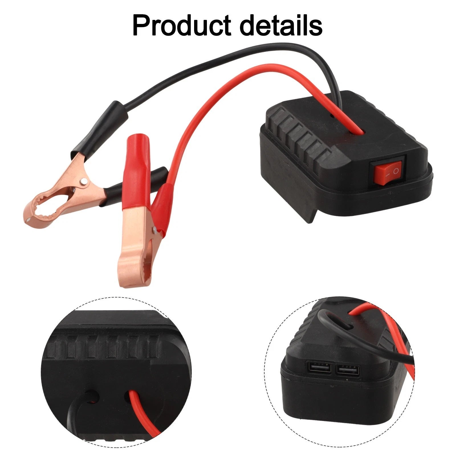 Portable Car Jump Starter Adapter for Tools and Vehicle