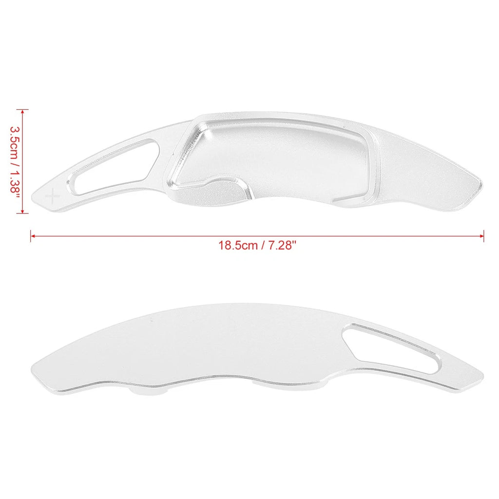 Steering Wheel Shift Paddle Aluminum Alloy Silver Tone for Subaru BRZ (2013–2020)