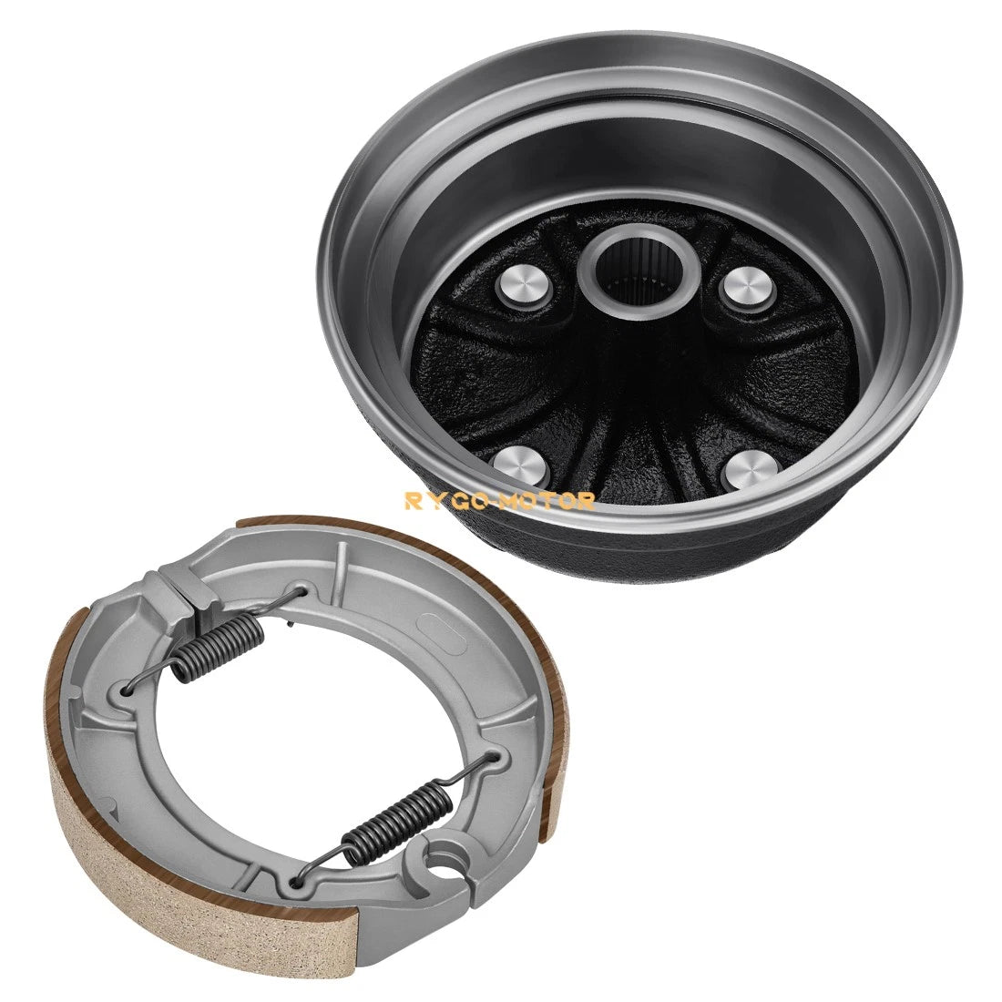 Rear Brake Drum w/Shoes Kit for Yamaha Kodiak 400, Grizzly 600 (1993–2006)