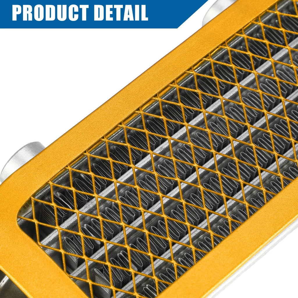 Engine Oil Cooler Radiator Gold Tone M10 Interface for Monkey Bike (50–160CC)