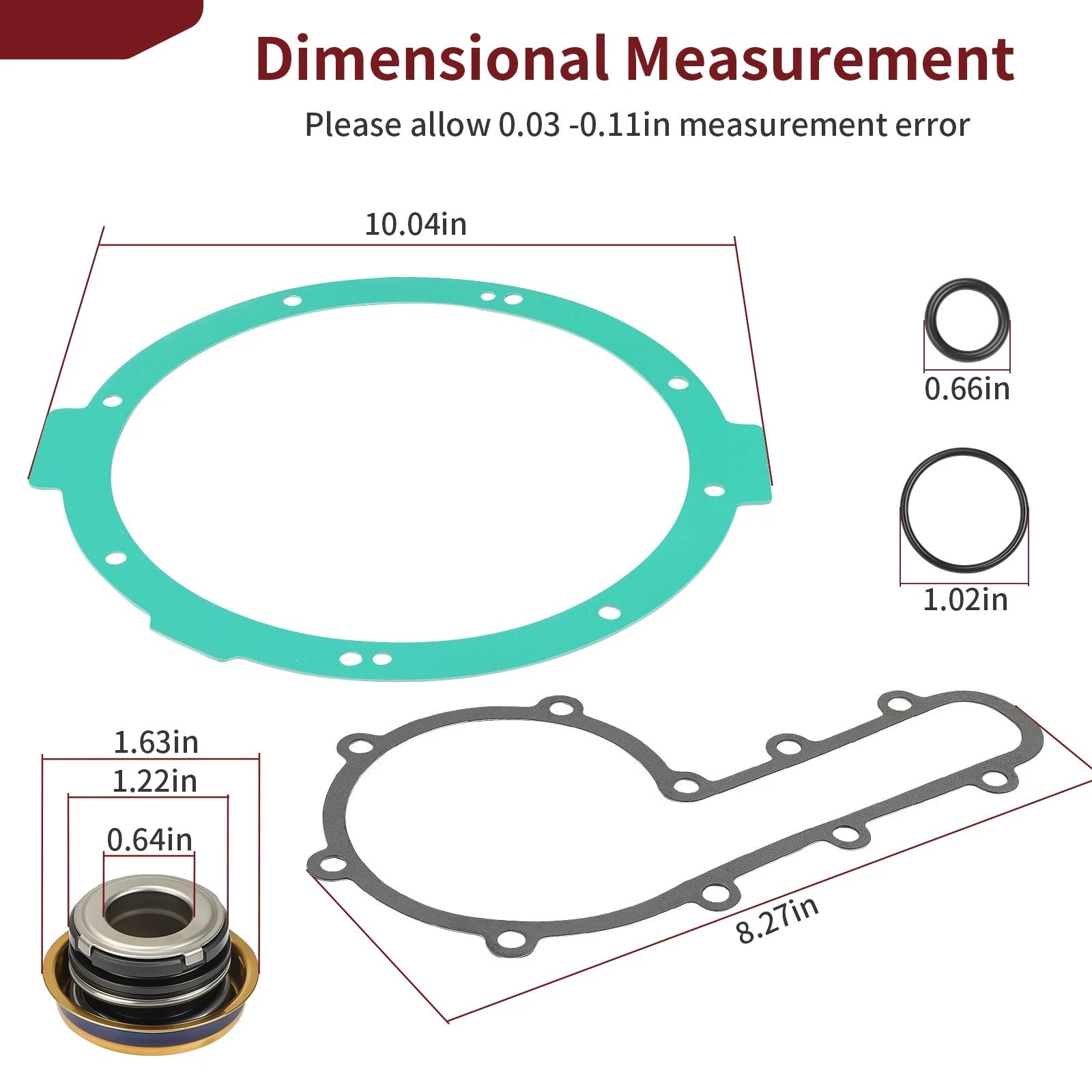 Water Pump Repair & Seal Gasket Kit for Polaris Sportsman 850 (2010–2025) 5412954