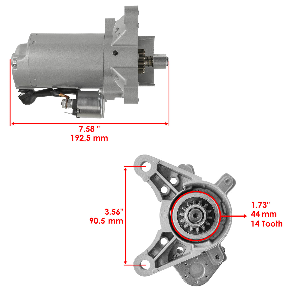 Starter Replacement for Honda Accord CR V Civic (2008–2019)