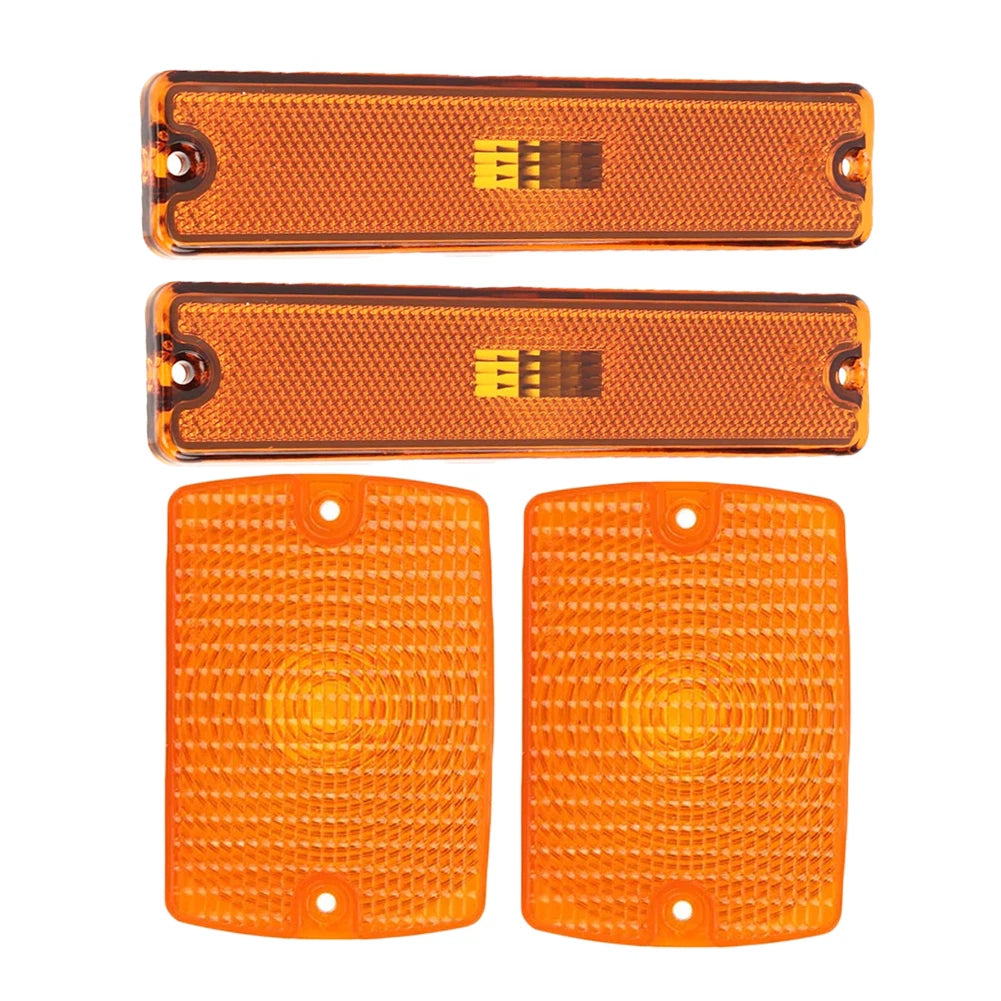 4X Turn Signal Light Housings Amber for Jeep Wrangler YJ (1987–1995)