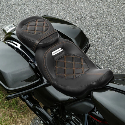 Driver Passenger Seat for Harley CVO Road Street Glide (2009–2023)