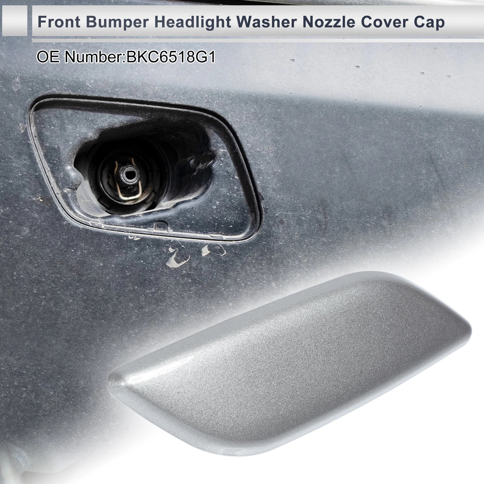 Front Right Side Headlight Washer Nozzle Cover Cap for Mazda 3 (2014–2018)