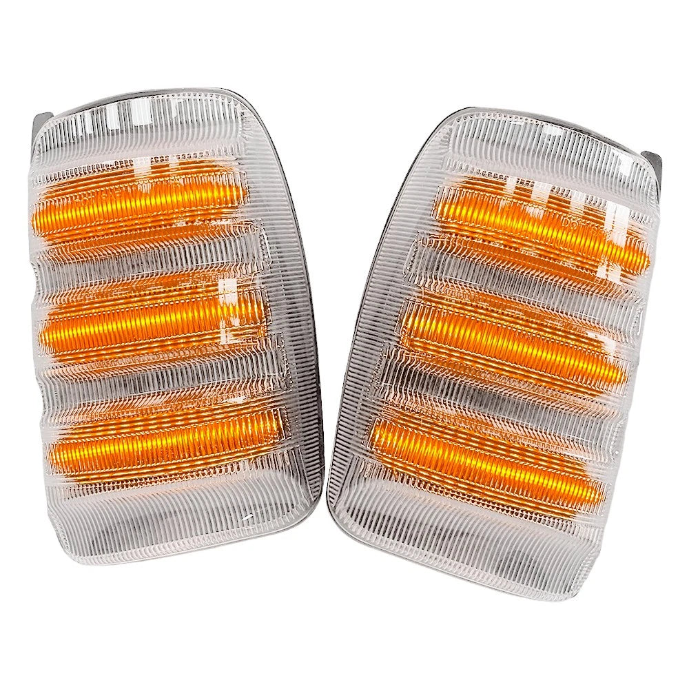Clear Side Mirror Turn Signal Light Pair for Ford Transit 150 250 350HD (2015–2023)