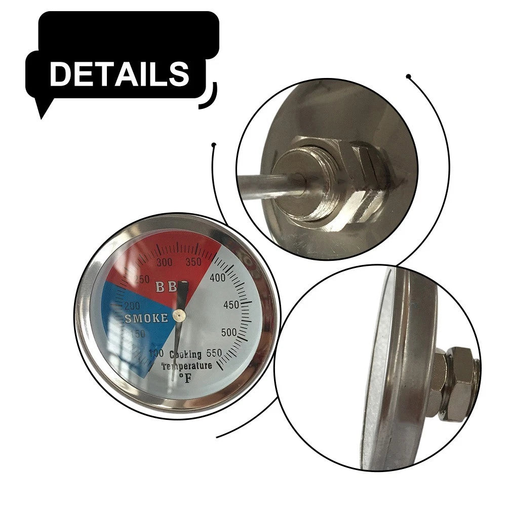 BBQ Oven Thermometer JX-21J for Universal Use (100 to 500 F Range)